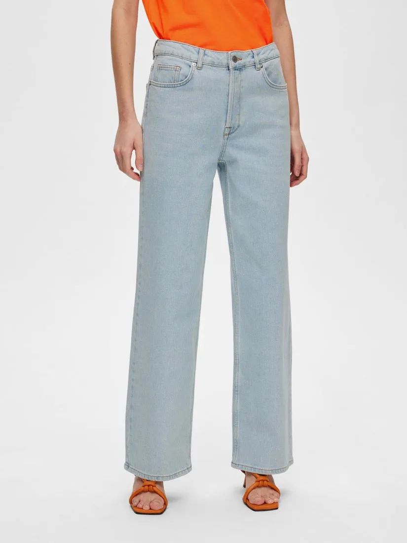 Alice Wide Leg Jeans Light Blue Denim