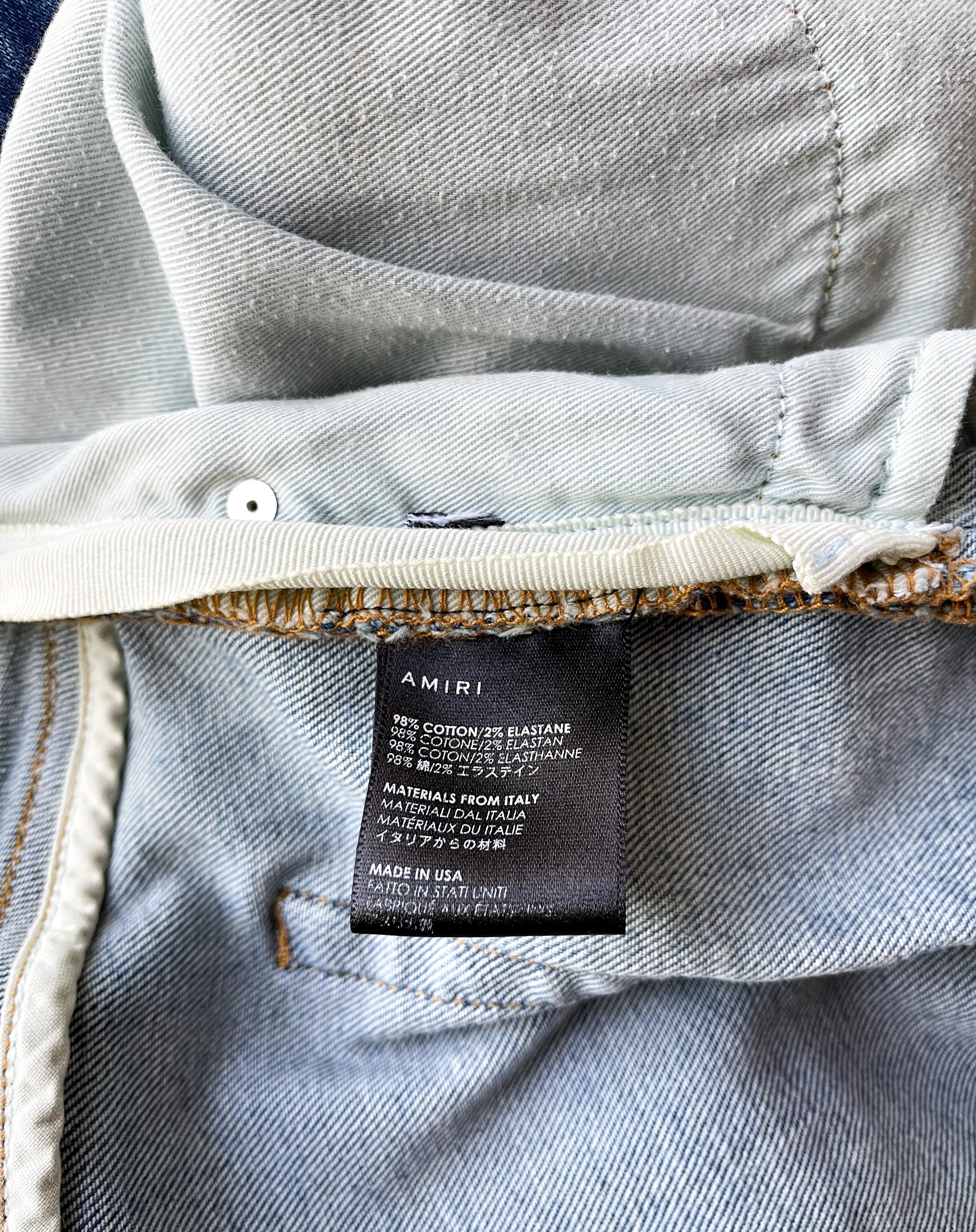 Amiri Indigo Stack Jeans