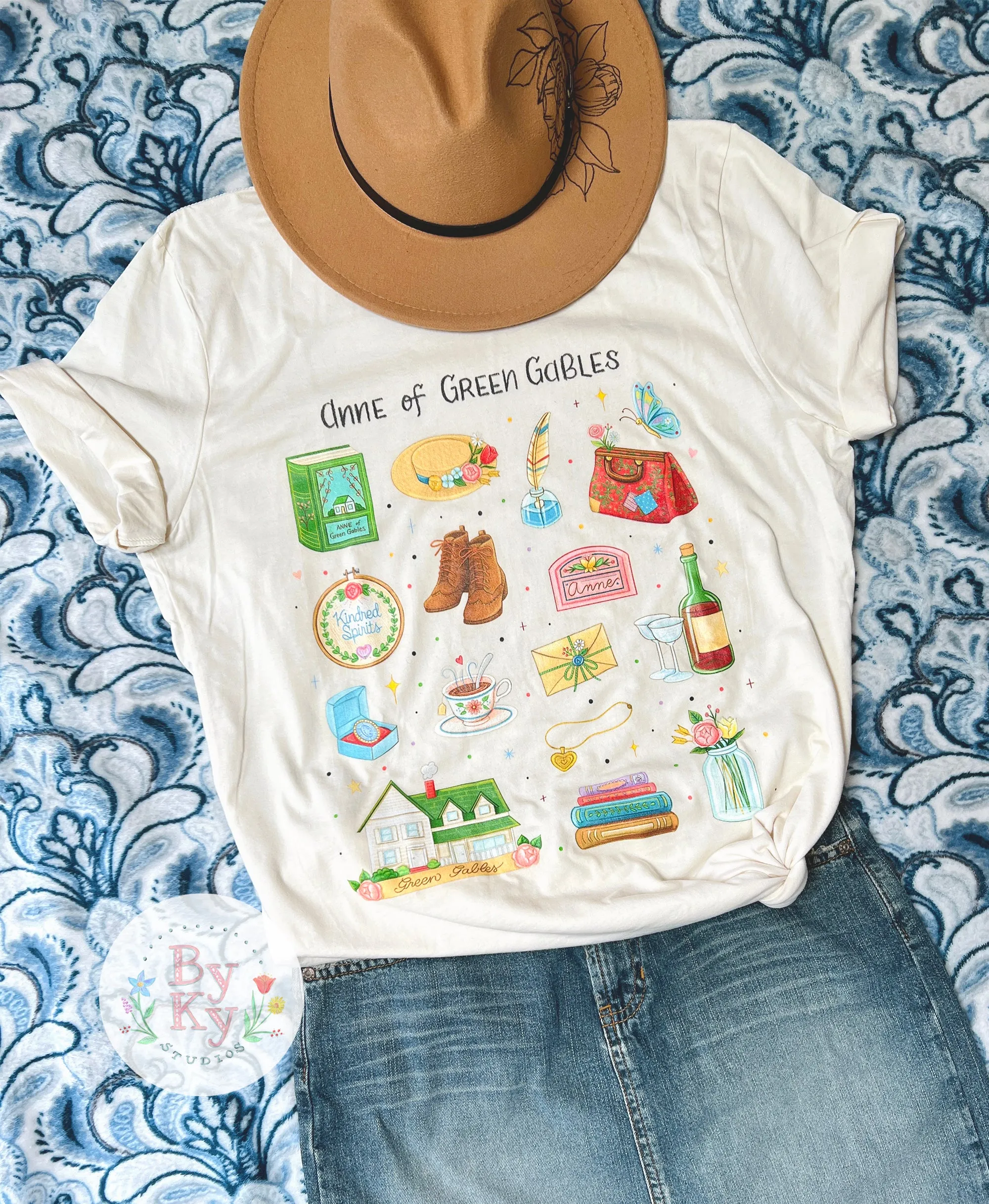 Anne of Green Gables Doodle Unisex Tee