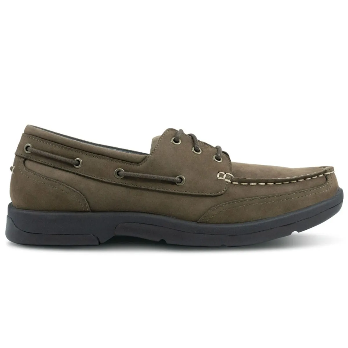 Apex Lt810m Orthopedic Boat Men's Shoe In Dark Brown