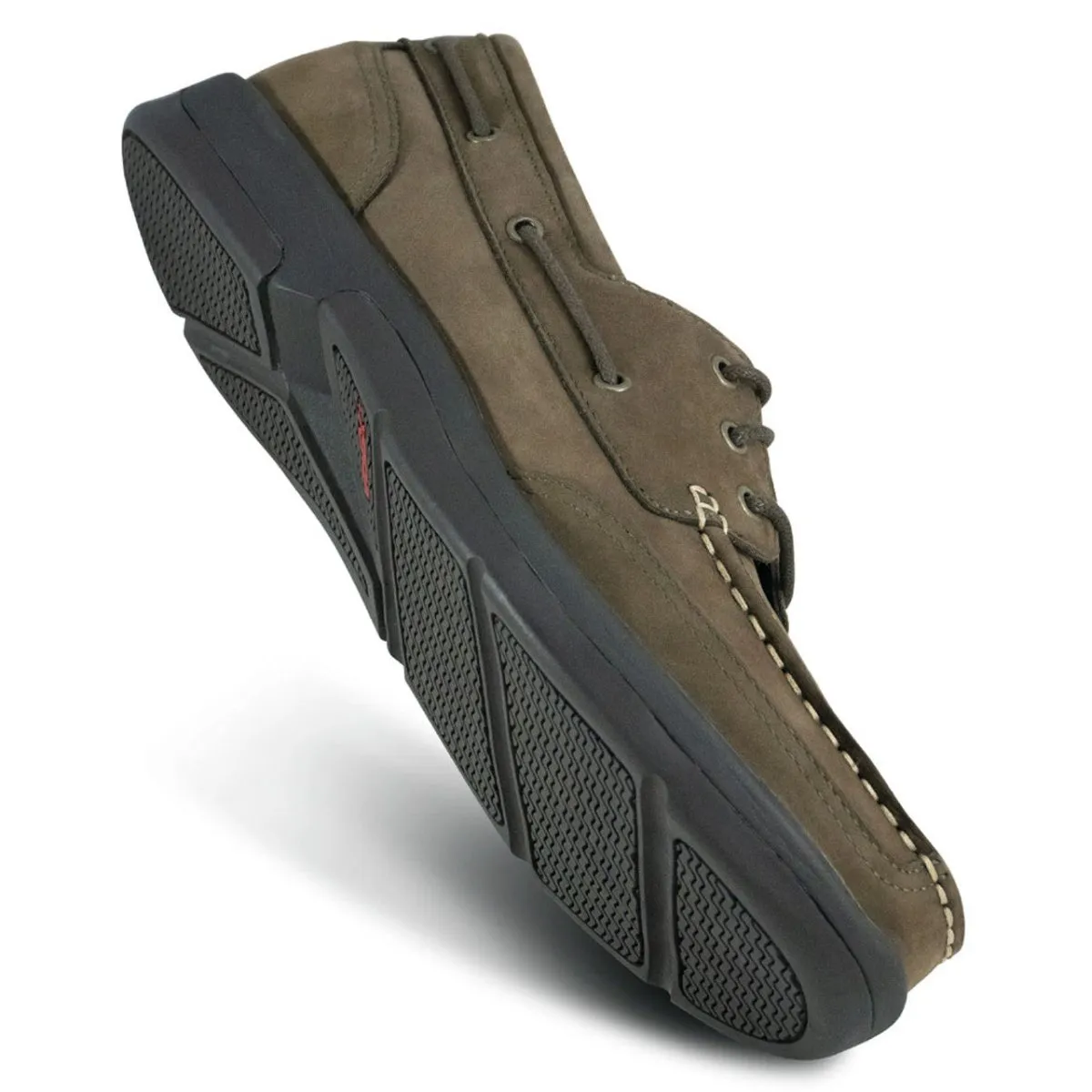 Apex Lt810m Orthopedic Boat Men's Shoe In Dark Brown