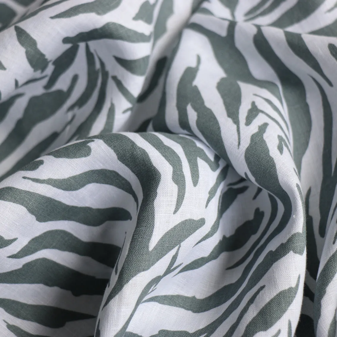 Arctic Stripe Printed Linen