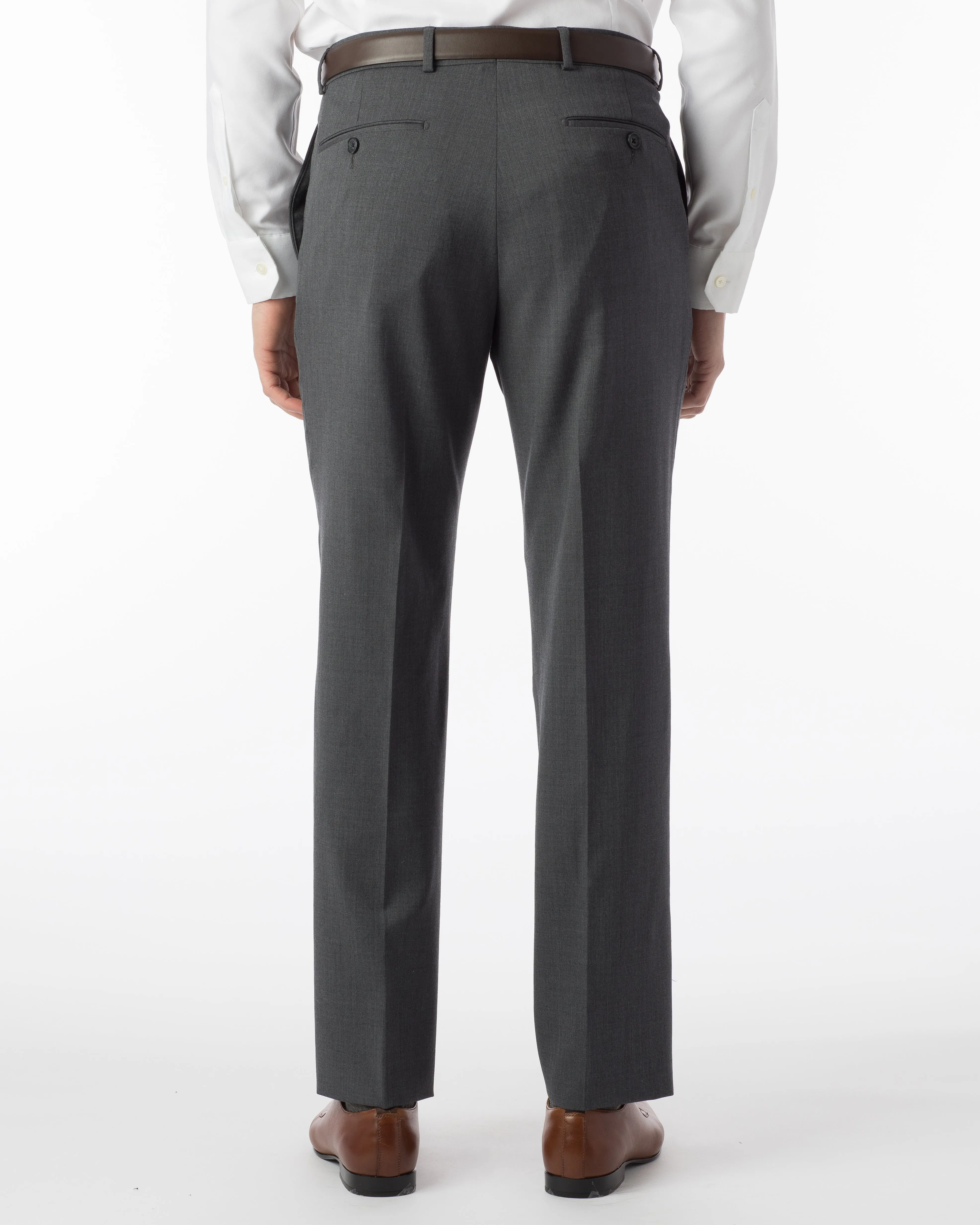 Ballin Pants - Soho Super 120's Gabardine - Mid Grey