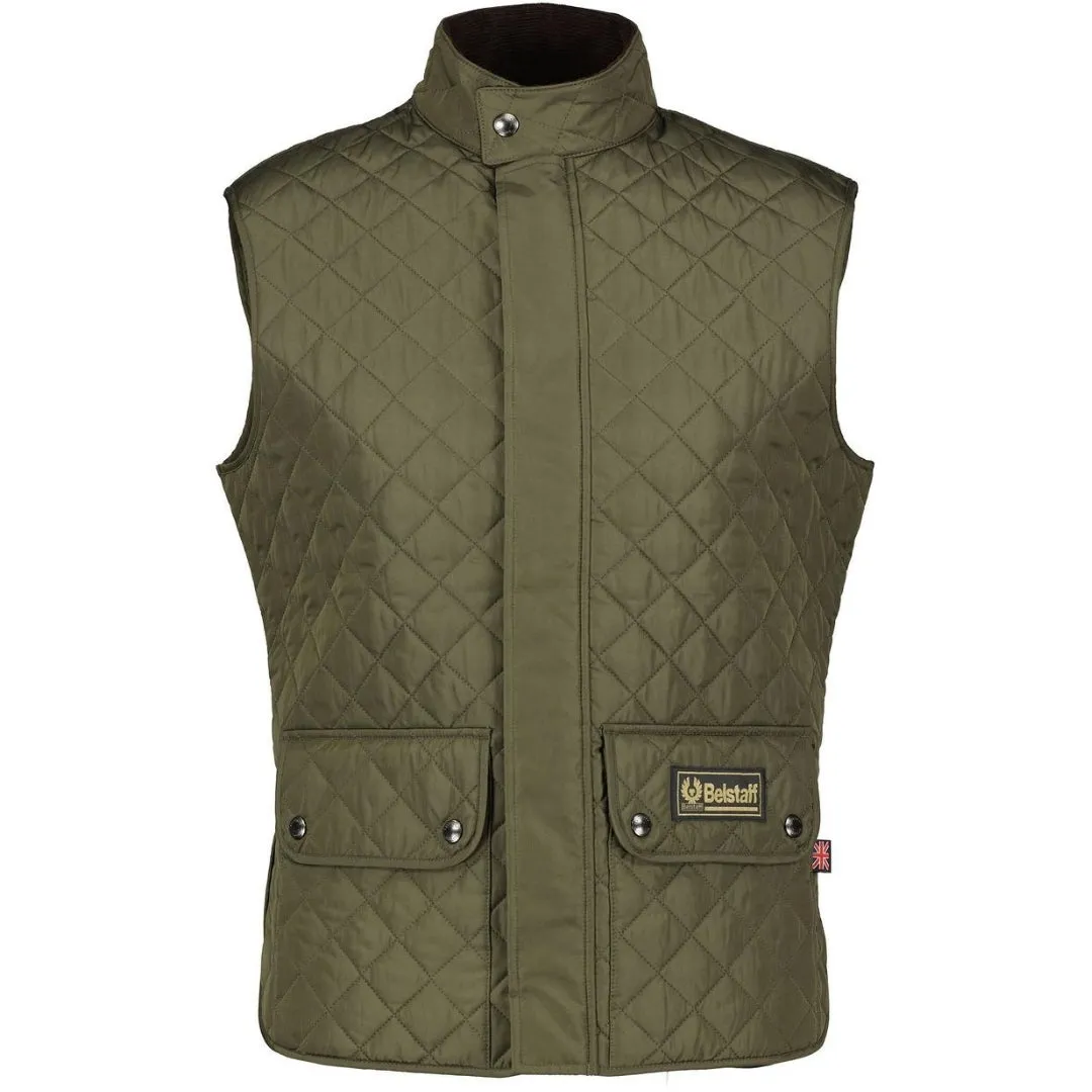 Belstaff Faded Olive Waistcoat Gilet Jacket
