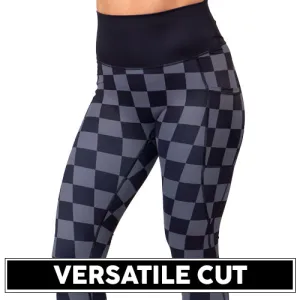 Black Checkers Leggings