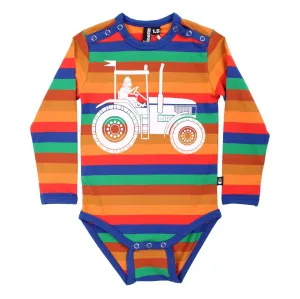 Bodysuit- striped tractor