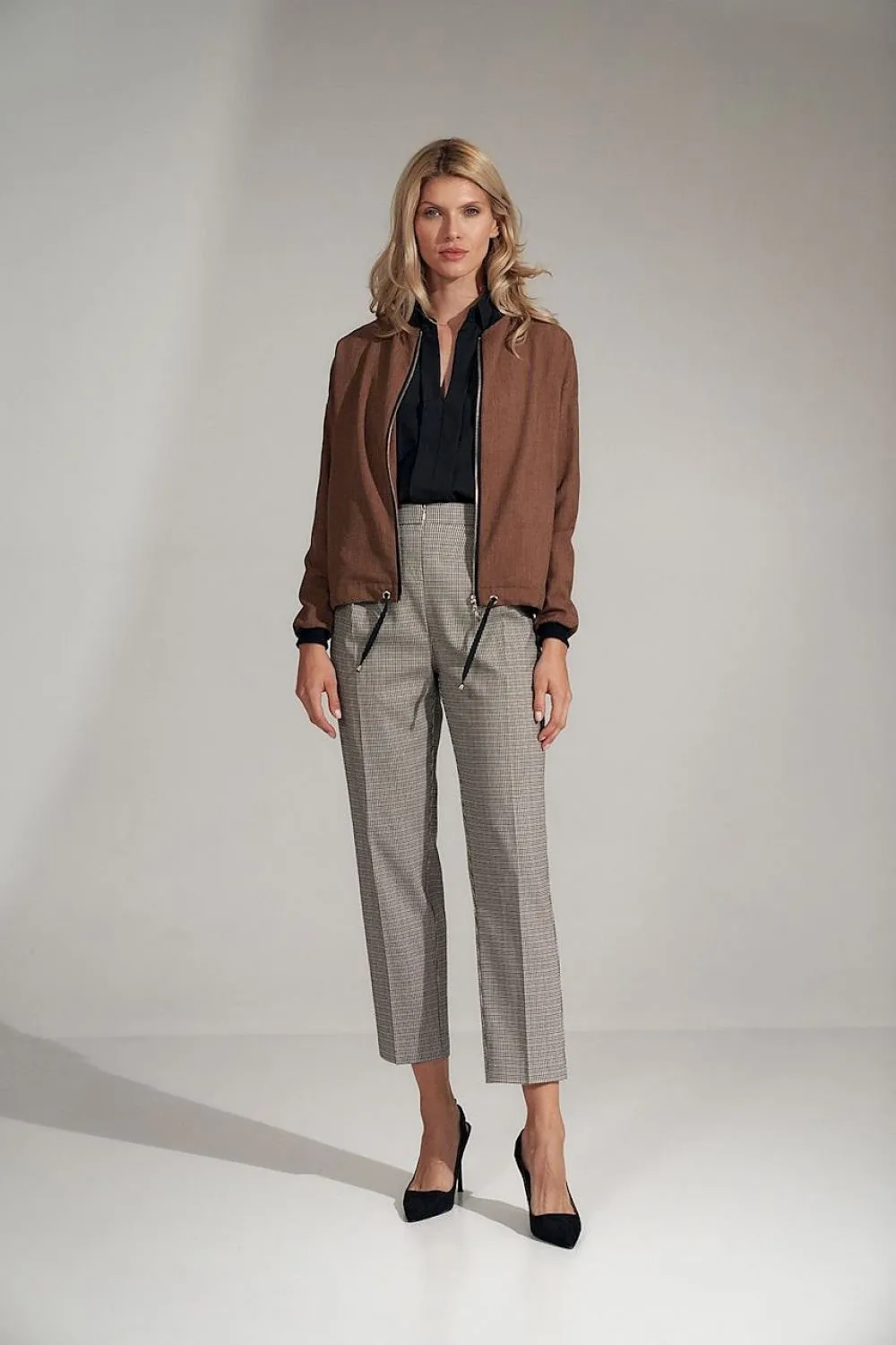 Brown thin bomber Jacket Figl