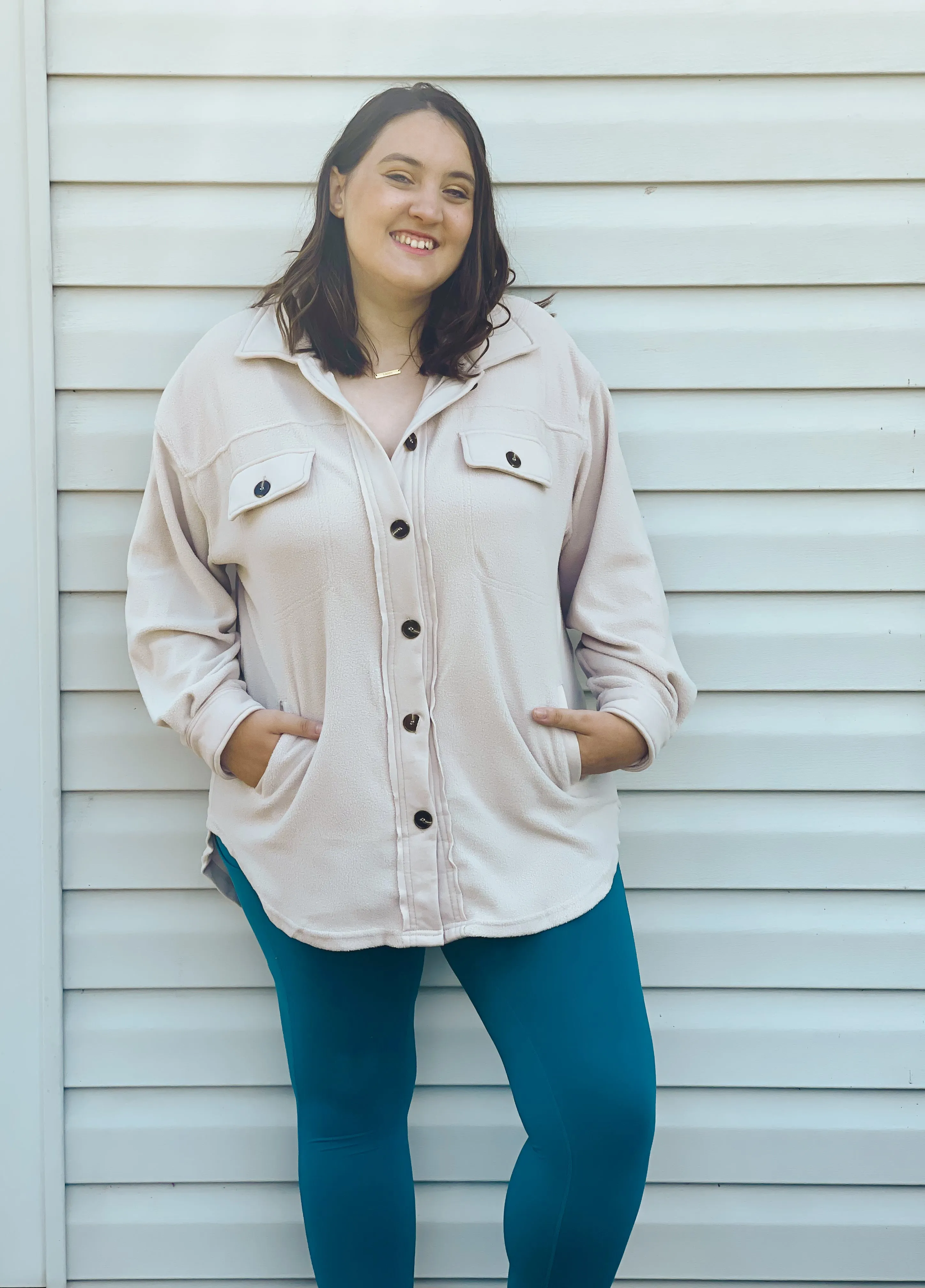 Buttery Soft Leggings With Pockets in Teal