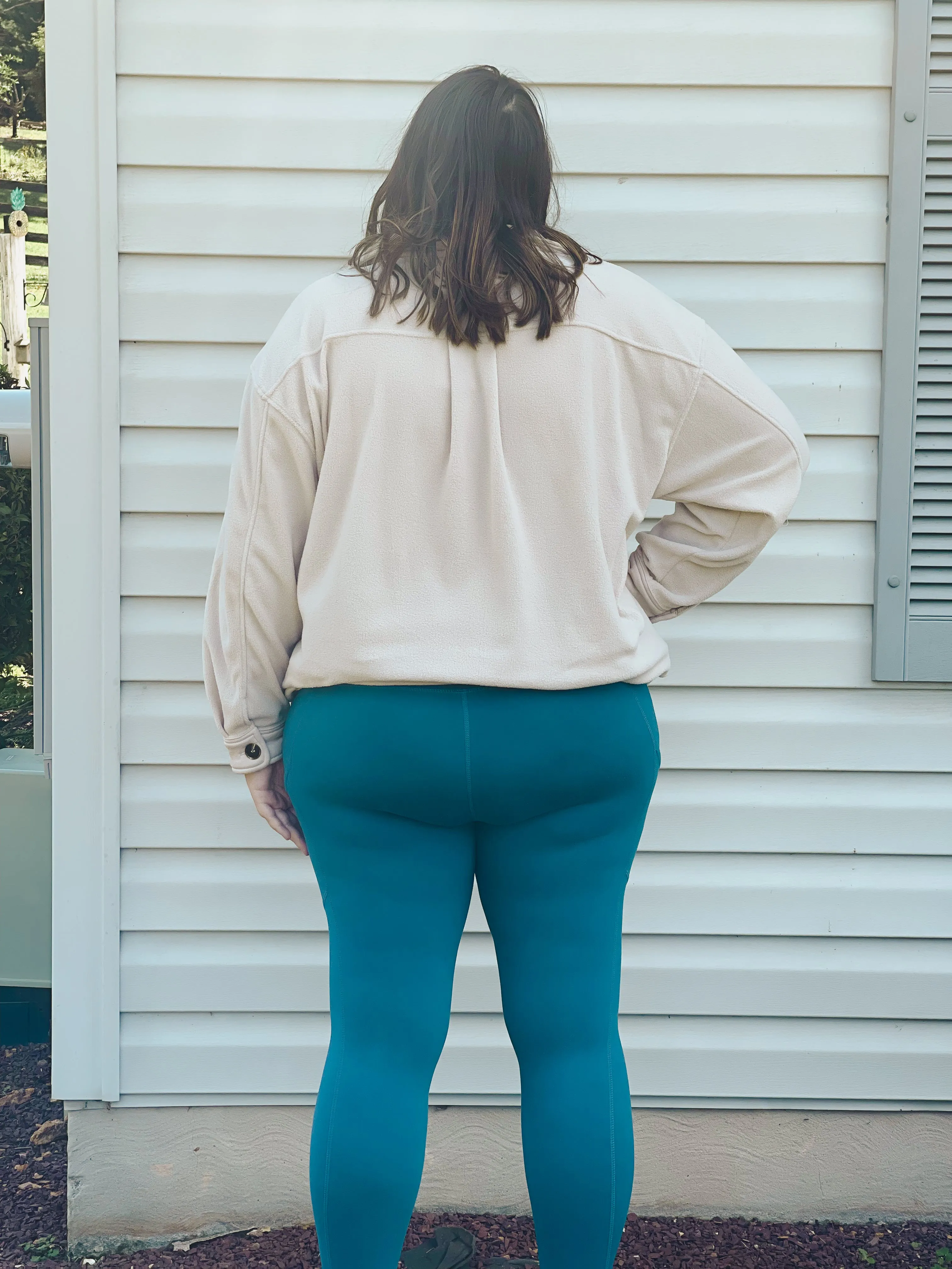 Buttery Soft Leggings With Pockets in Teal