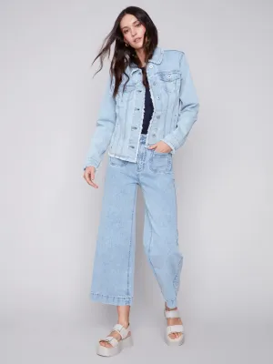 C.B 5478 Cropped Wide Legged Jeans