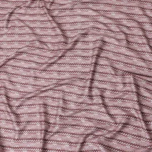 Cerise pink cotton satin fabric with multicolor print in abstract design-D15454