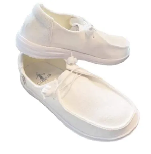 Corkys 51-0127-WHTE White Kayak Slip On Shoe