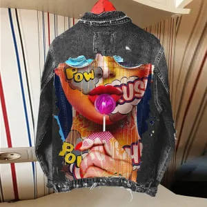 Custom Print Denim Jacket