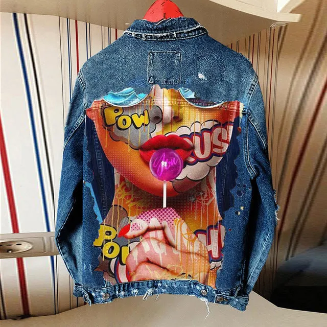 Custom Print Denim Jacket