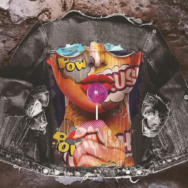 Custom Print Denim Jacket