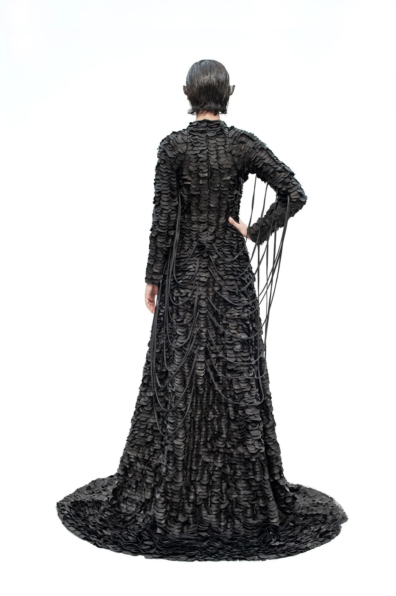 Dema Leka  Leather Gown