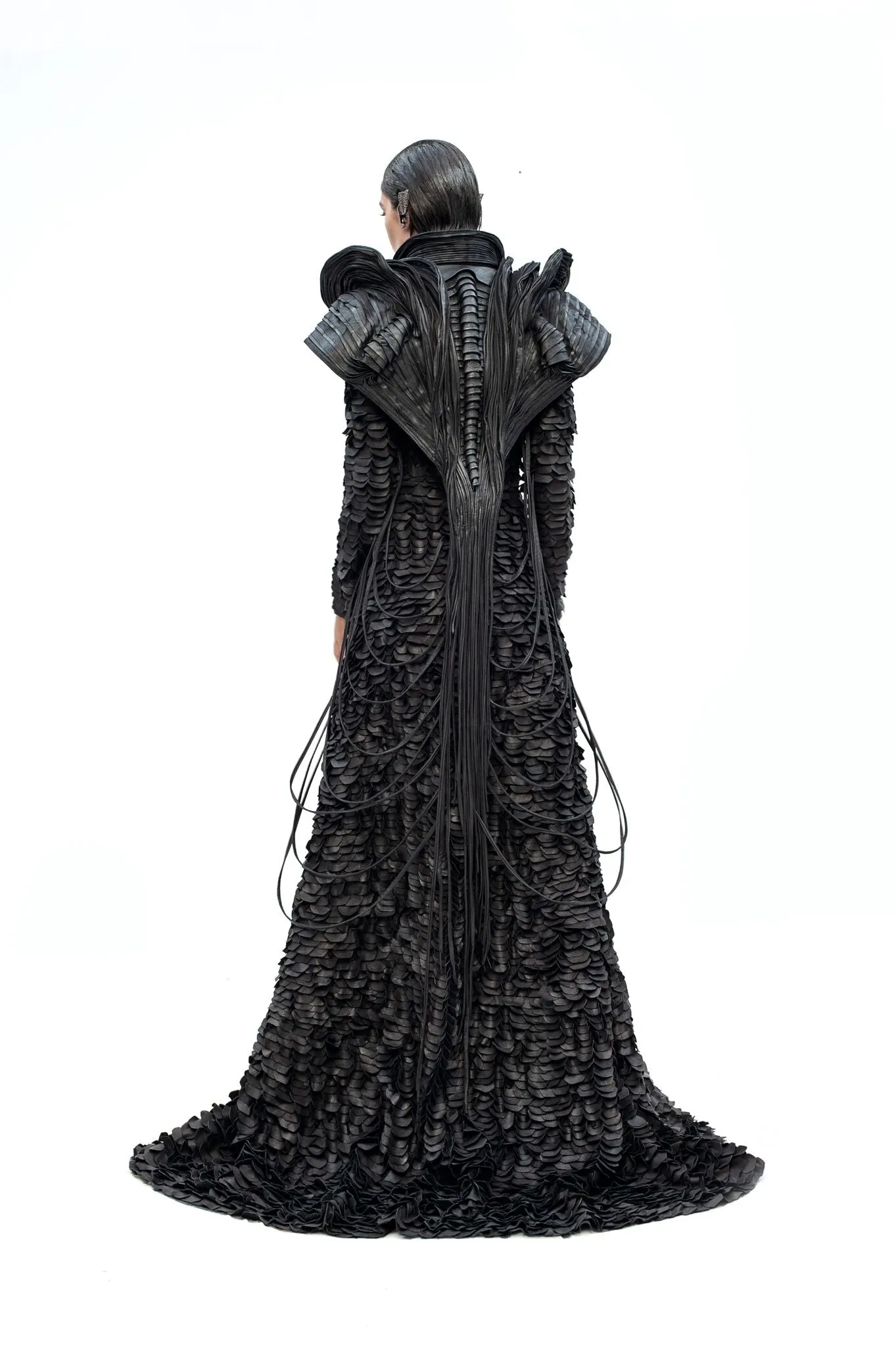 Dema Leka  Leather Gown