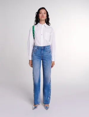 Embroidered jeans