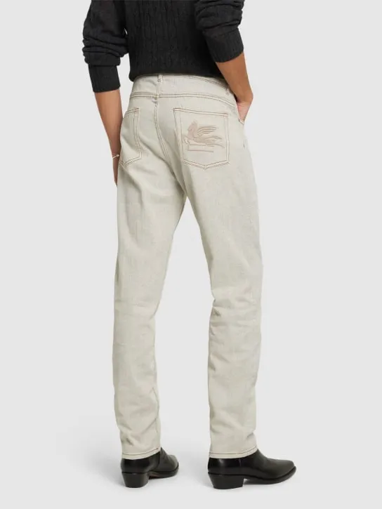 Etro   Cotton denim straight jeans 