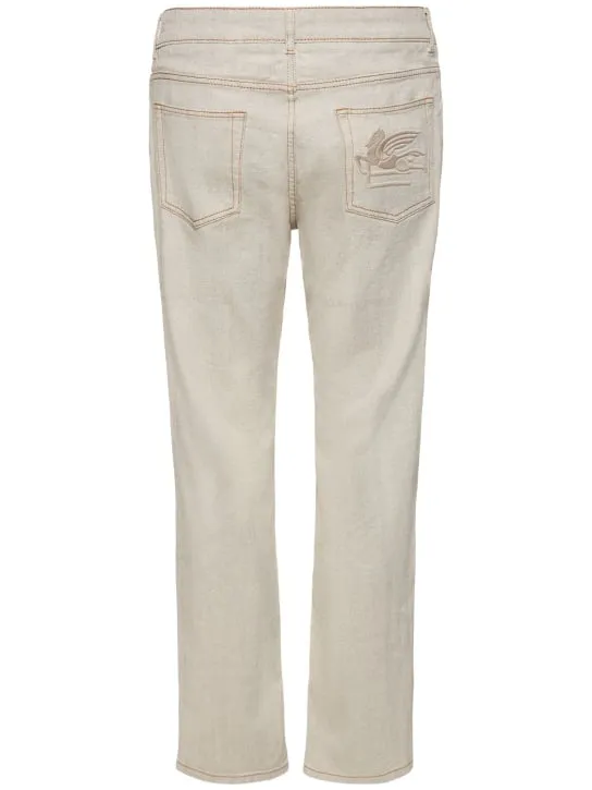 Etro   Cotton denim straight jeans 