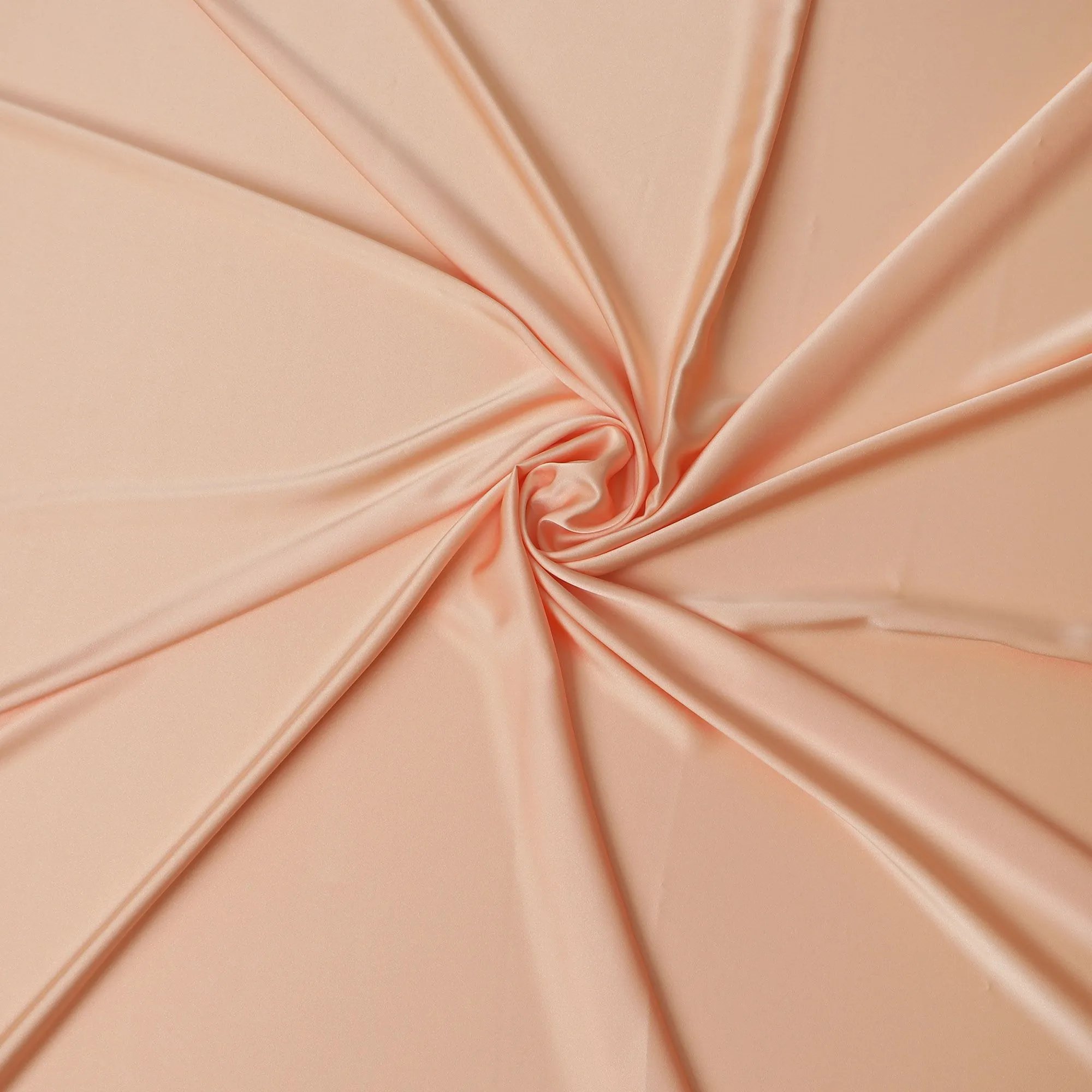 Exquisite Peach Crepe Satin Fabric - 140cm Wide - D18274