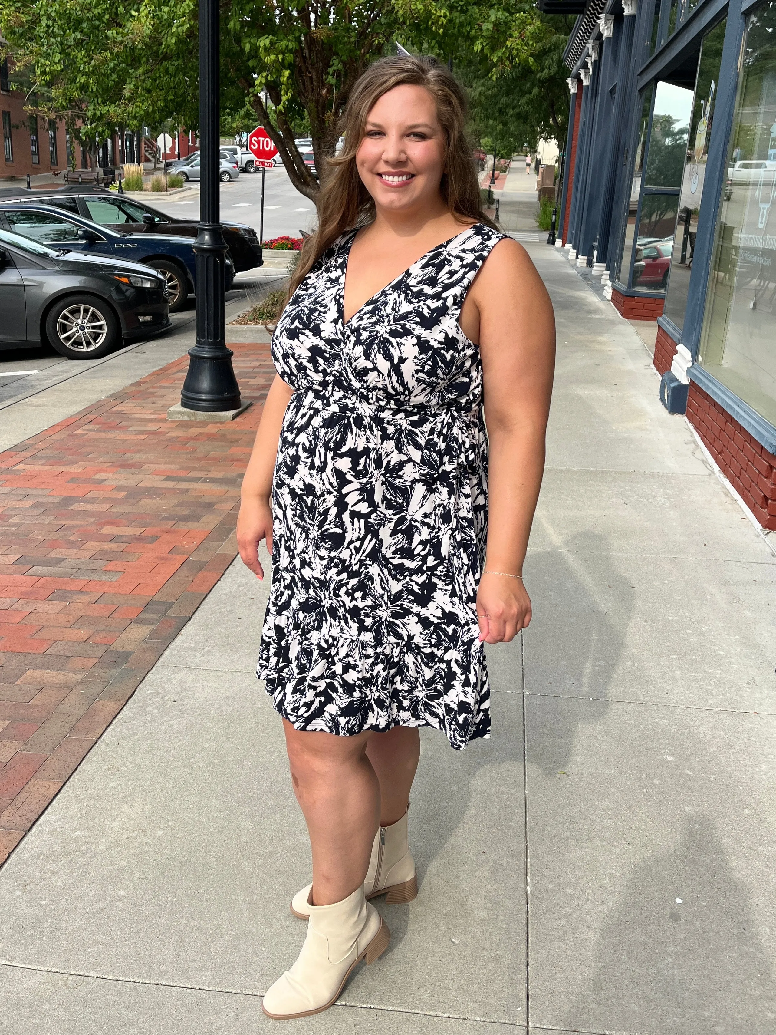 Floral Wrap Dress