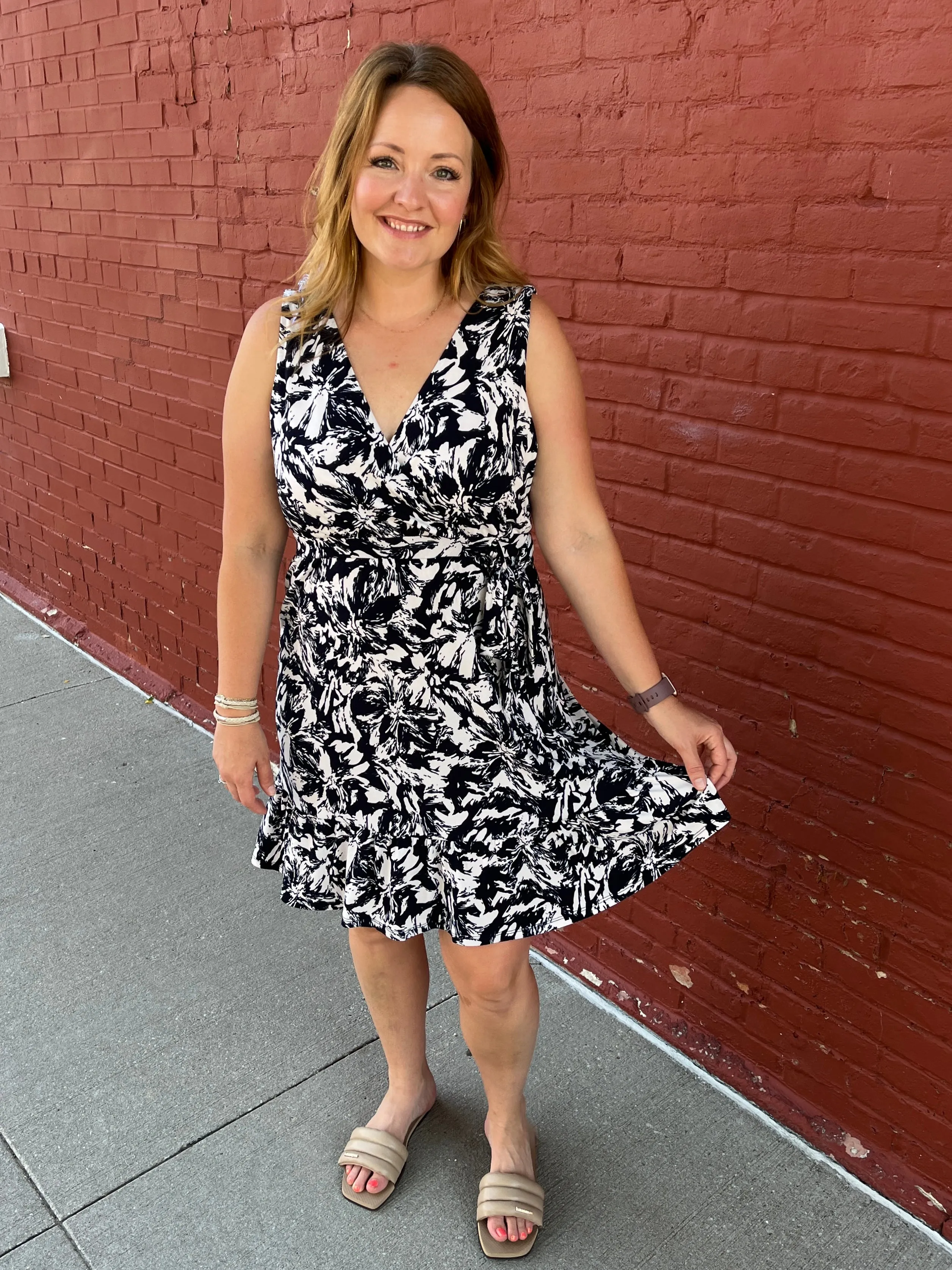 Floral Wrap Dress