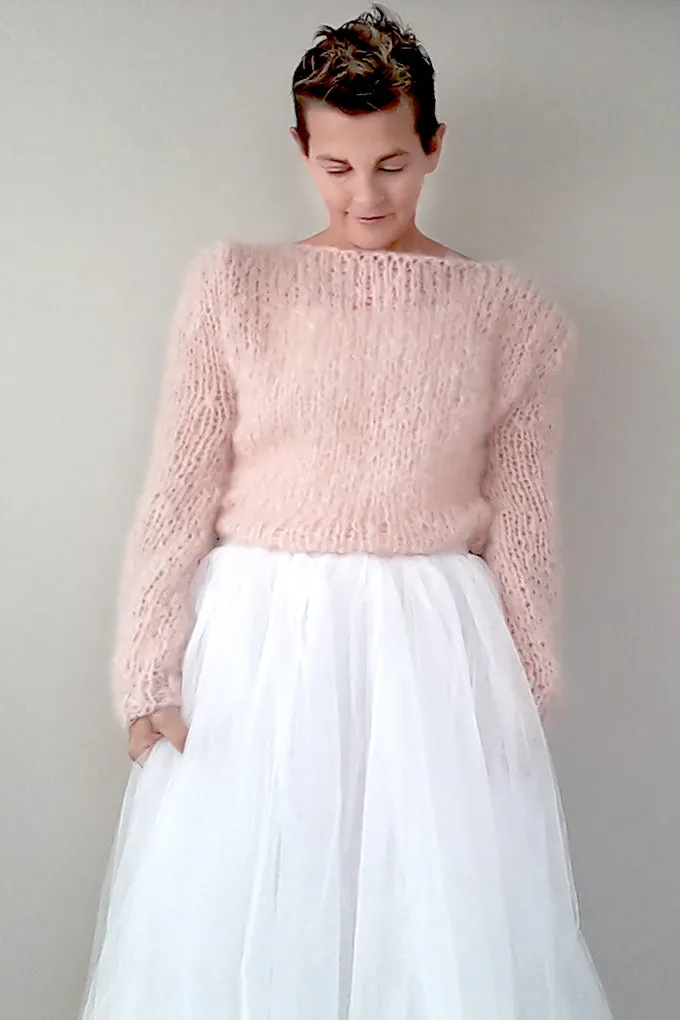 For You: Kuschelpullover aus Mohair für deinen Brautrock gestrickt
