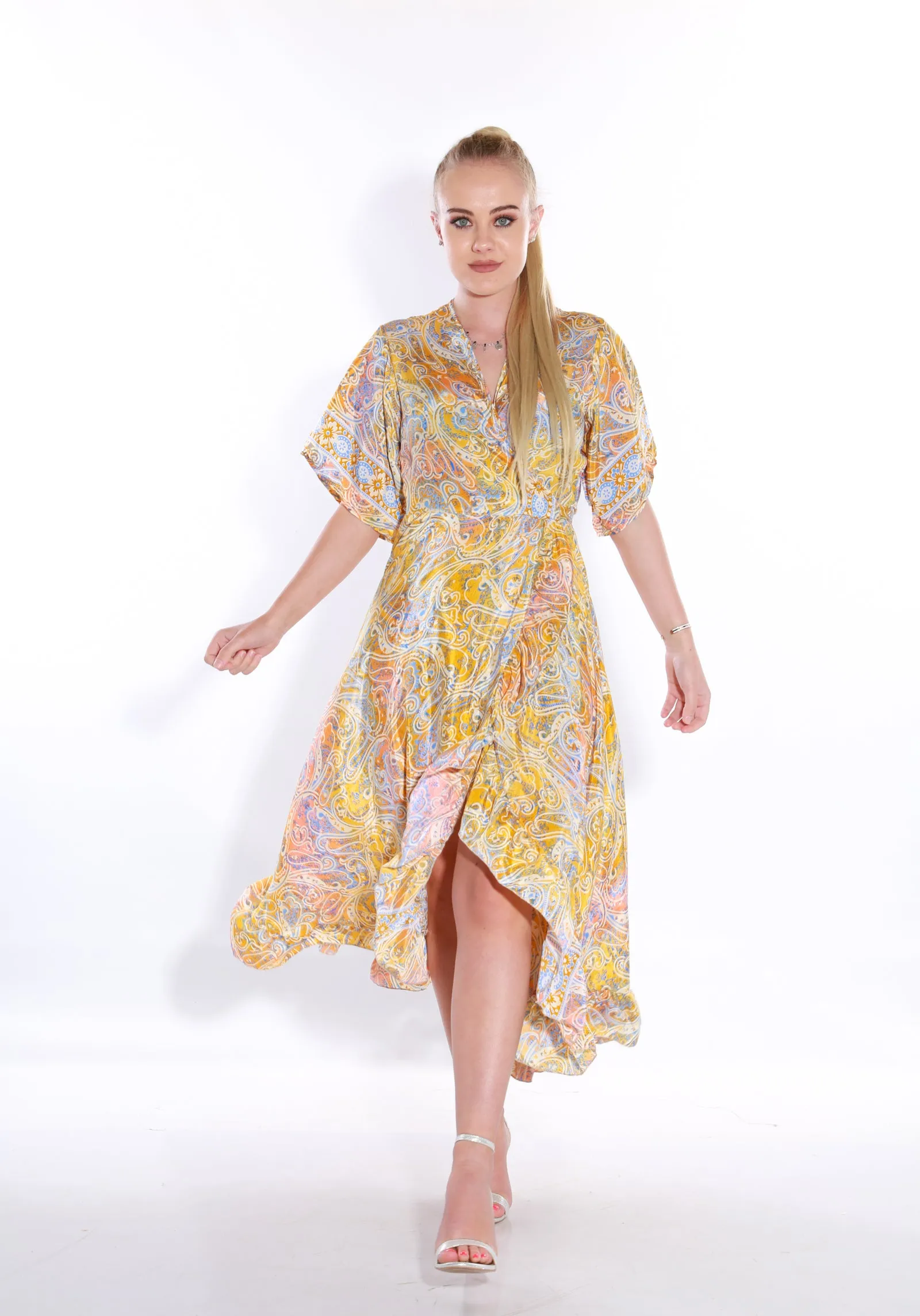 Happy maxi wrap dress- tuscany