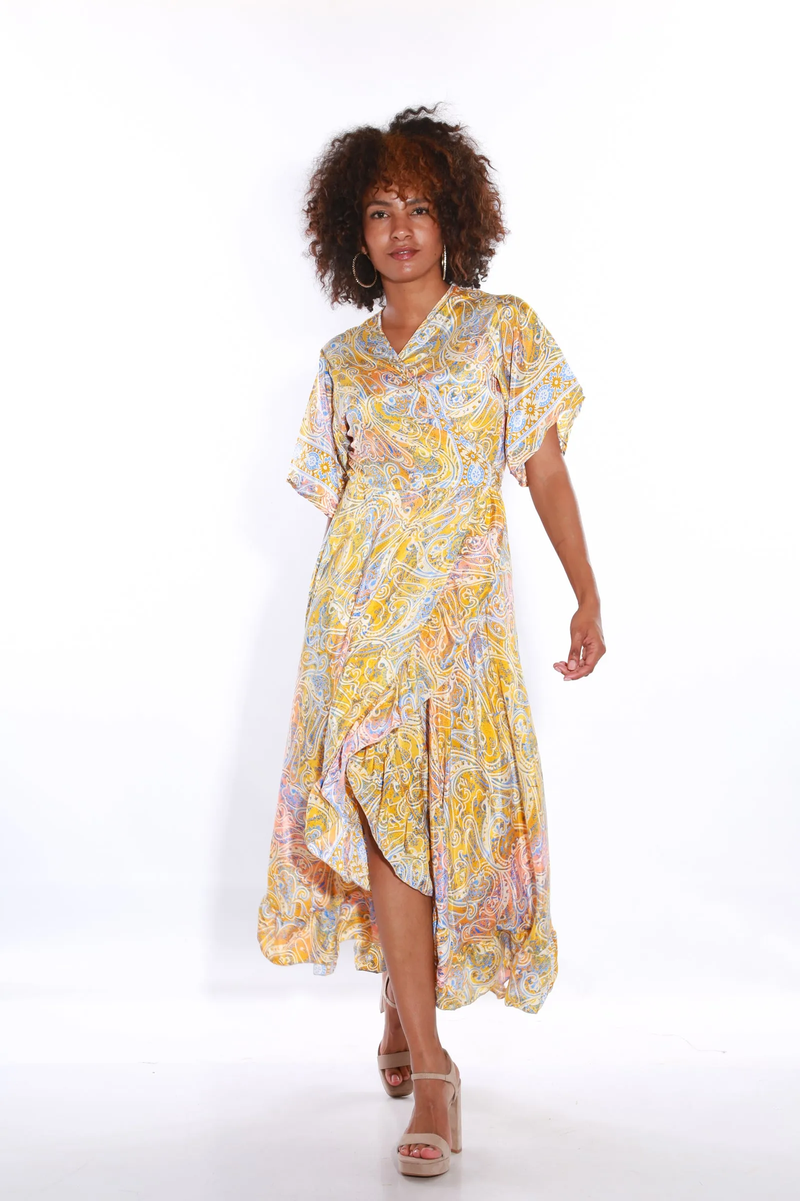 Happy maxi wrap dress- tuscany