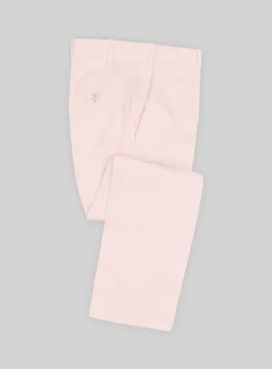 Italian Pale Pink Cotton Stretch Pants