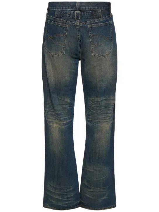 Jaded London   Faded slit straight fit jeans 