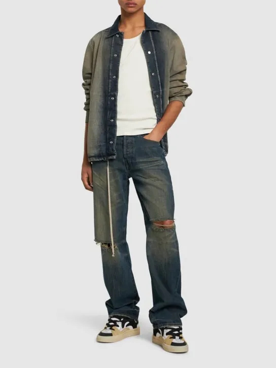 Jaded London   Faded slit straight fit jeans 