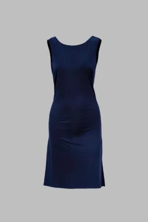 Joy Dress Reverse - Blue/Black