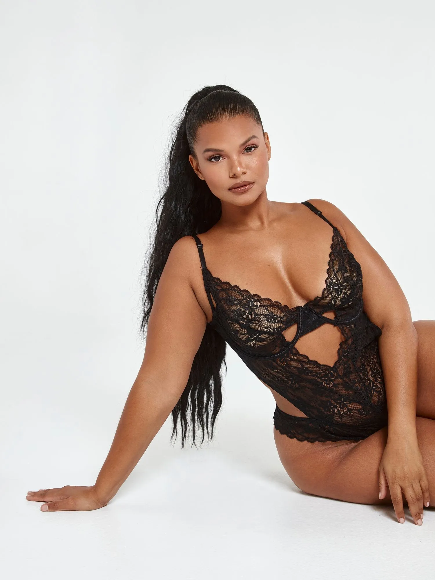 Katelyn Lace Cutout Bodysuit