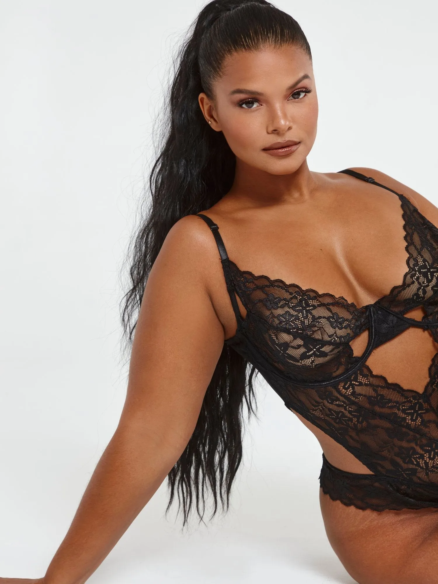 Katelyn Lace Cutout Bodysuit