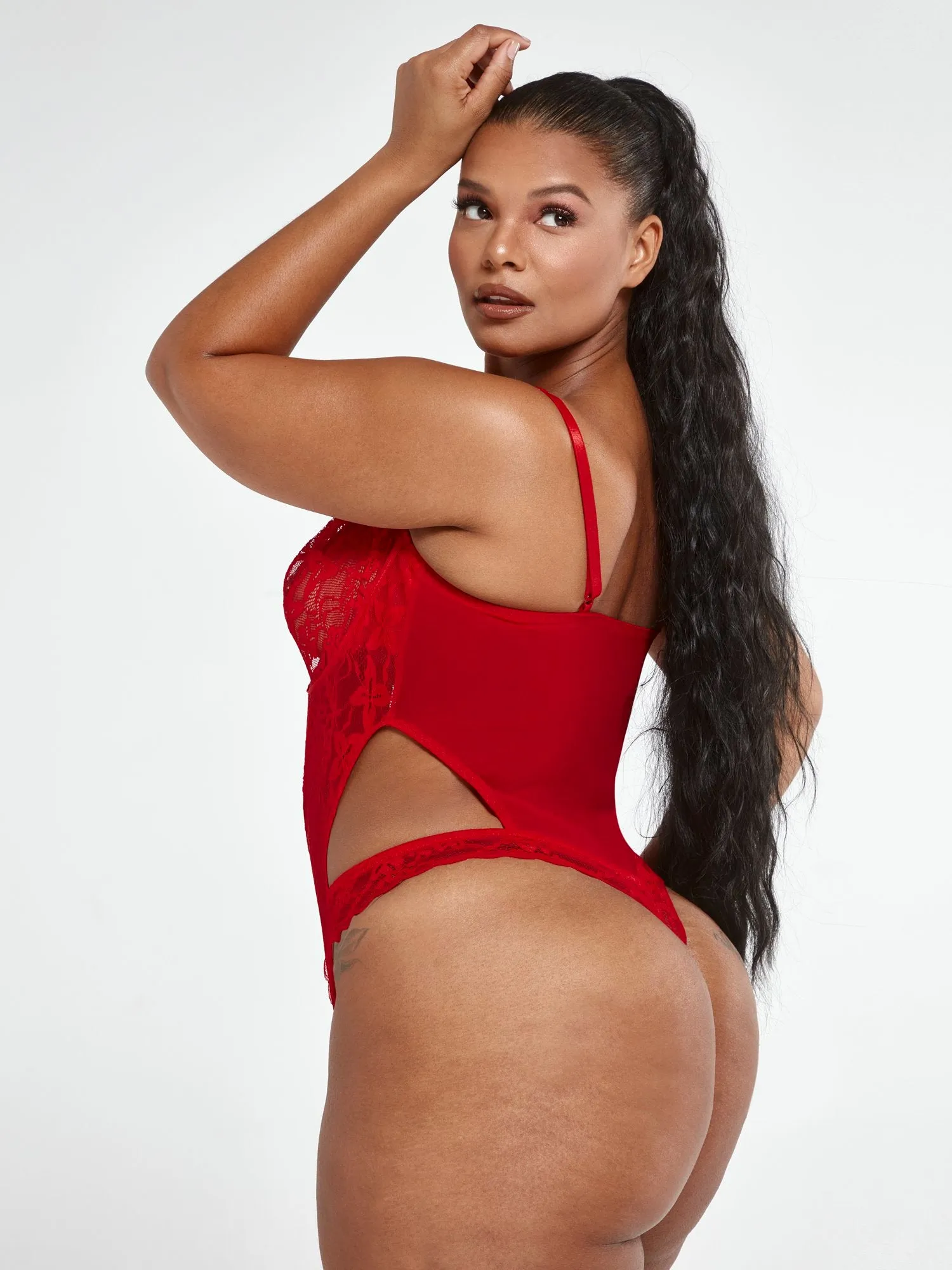 Katelyn Lace Cutout Bodysuit