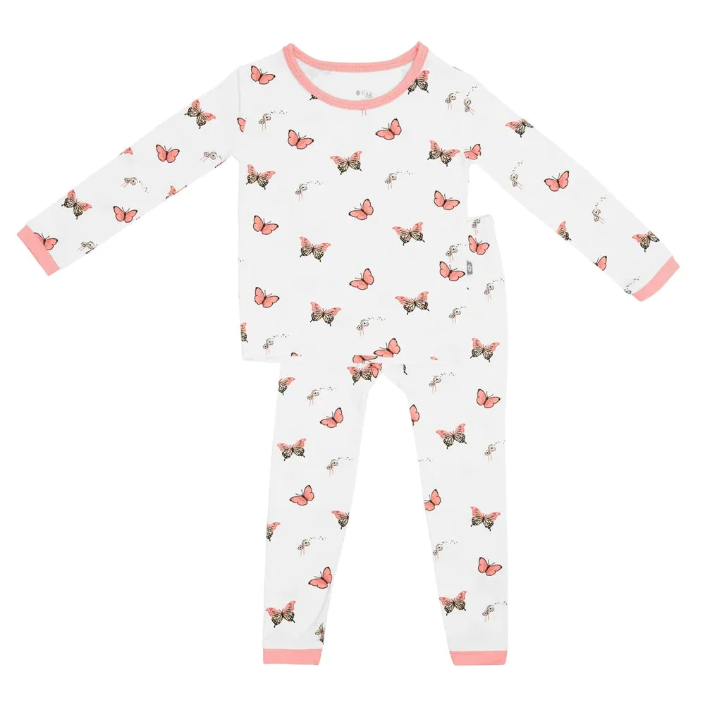 Kyte Baby Long Sleeve Toddler Pajamas - Butterfly