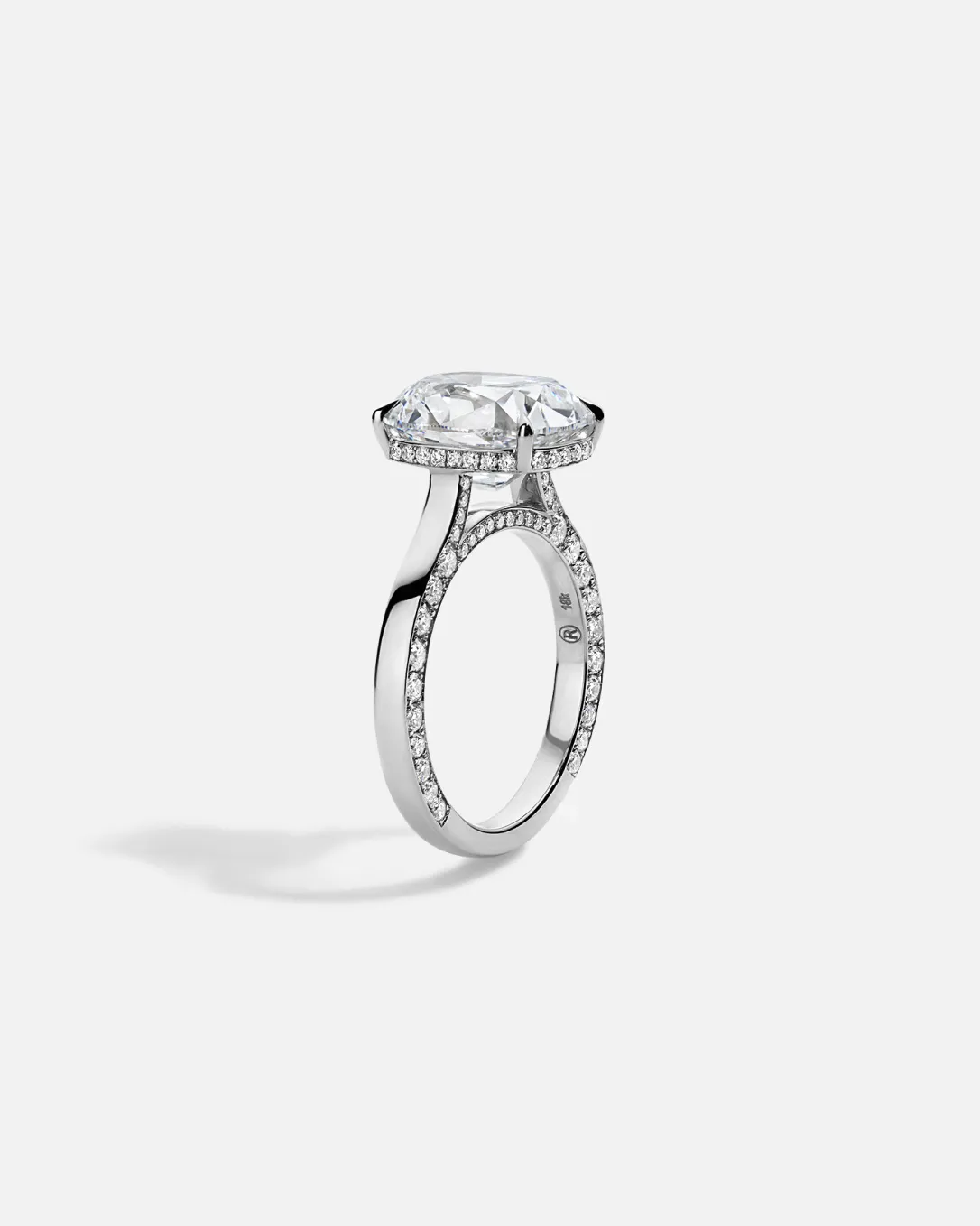 LAGUNA Floating Pavé Solitaire Ring