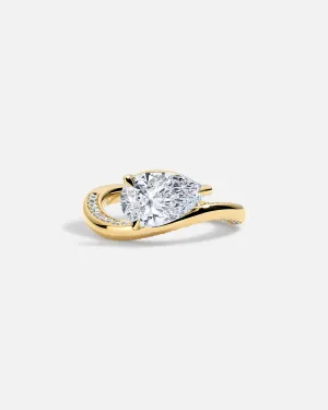 LAGUNA Wave Ring   Pear, Reverse