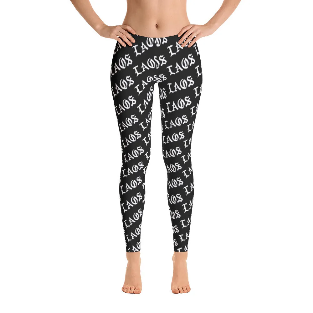 Laos Old English All-Over Leggings