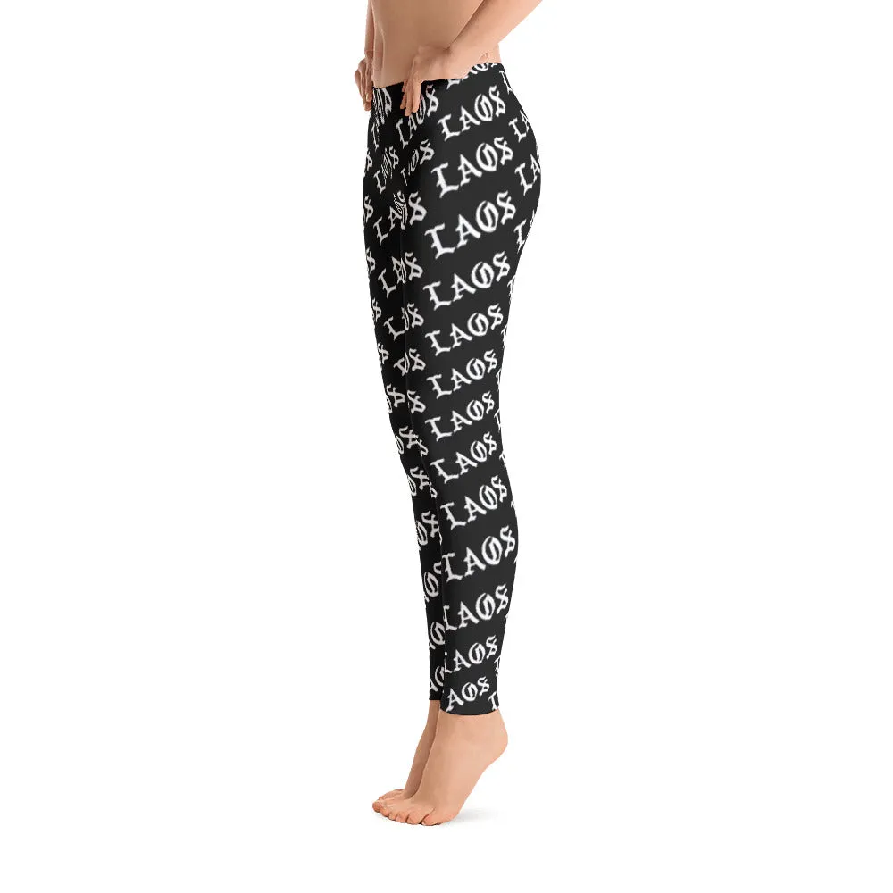 Laos Old English All-Over Leggings