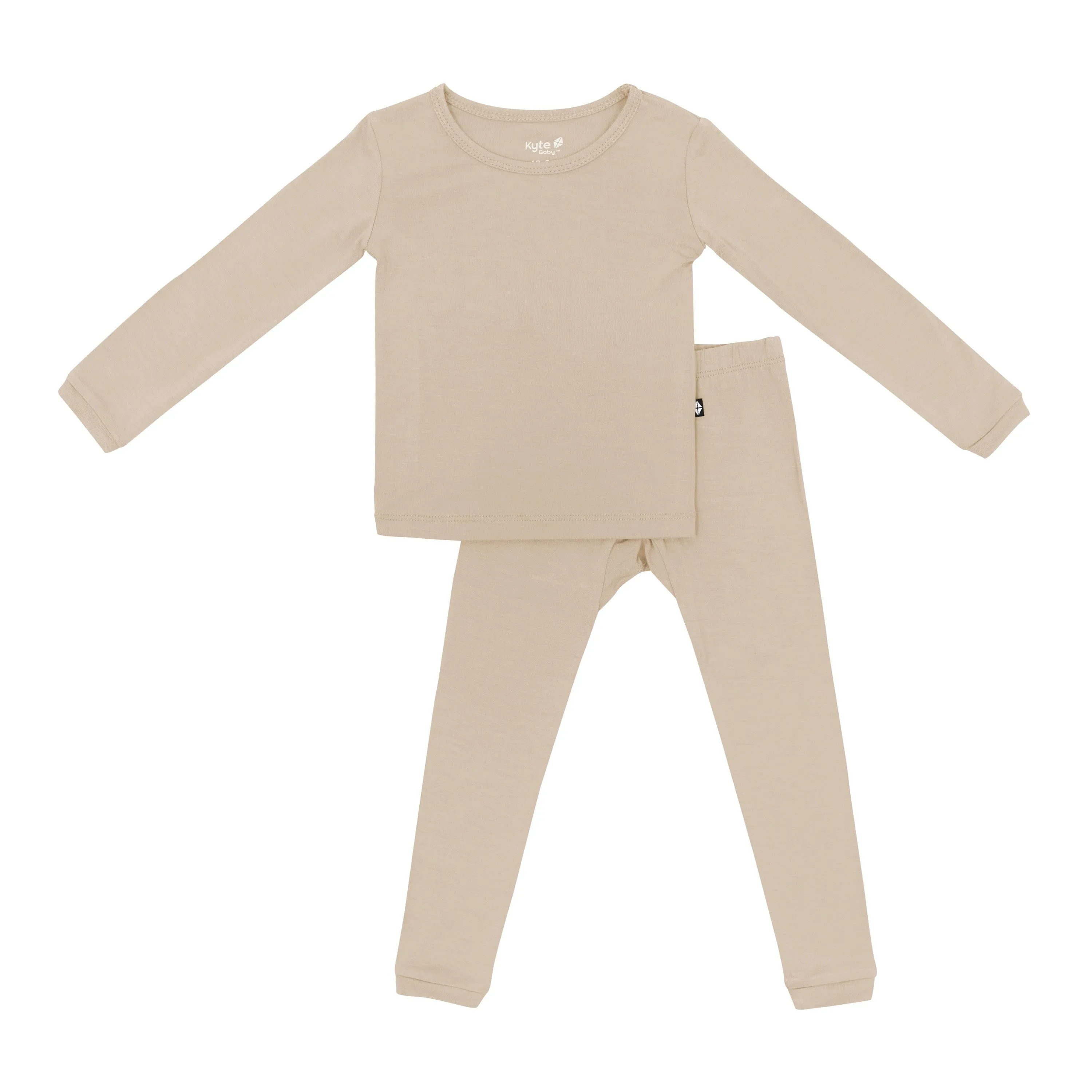 Long Sleeve Pajamas in Almond