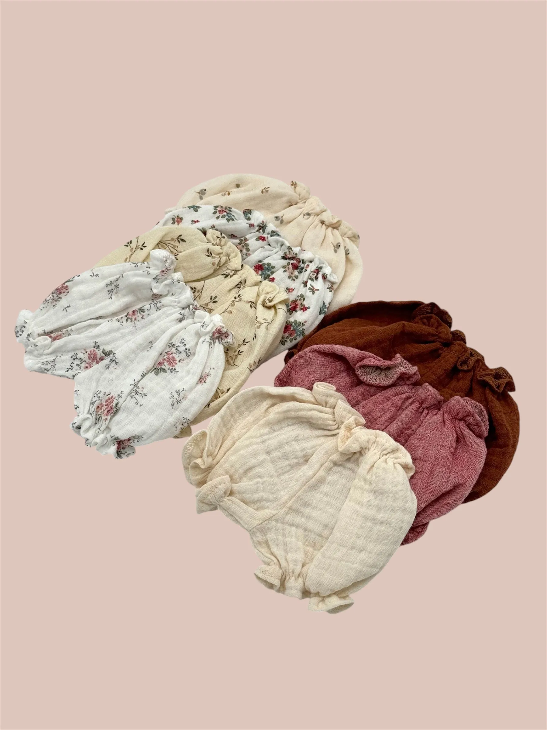 Minikane Doll Clothes | Muslin Bloomers - Wildflower Meadow