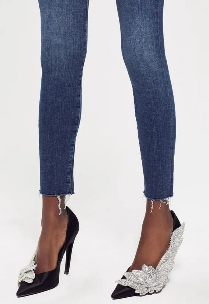 MOTHER The Looker Ankle Fray Skinny Jean