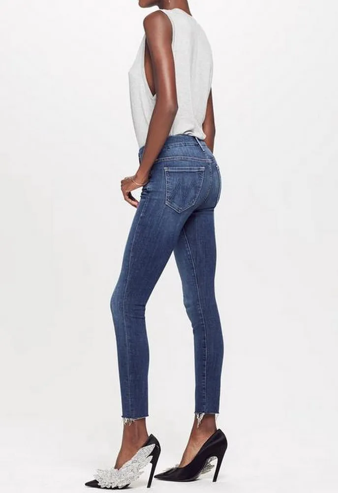 MOTHER The Looker Ankle Fray Skinny Jean