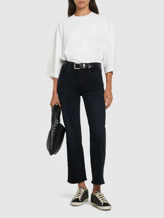 Mother   The Mid Rise Rambler straight jeans 