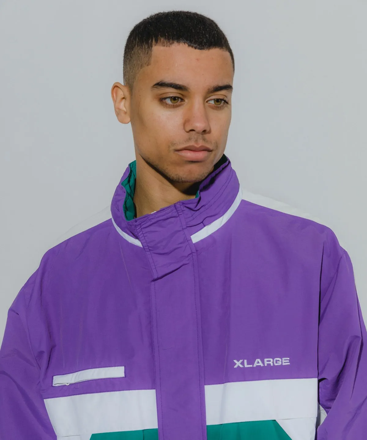 MULTI PANELED NYLON JACKET