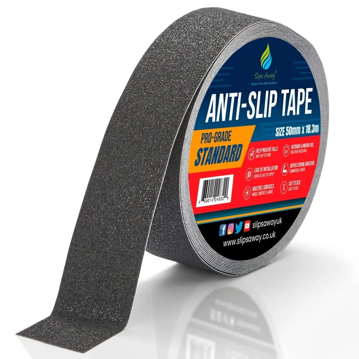 Non Slip Tape Roll Pro Standard Grade - Anti Slip Traction for Indoor/Outdoor Use