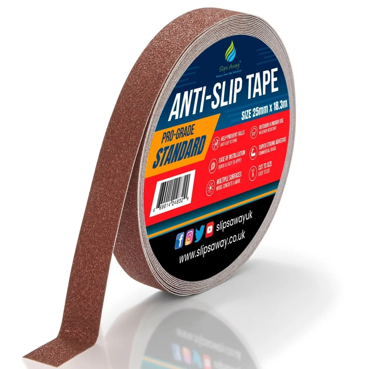 Non Slip Tape Roll Pro Standard Grade - Anti Slip Traction for Indoor/Outdoor Use